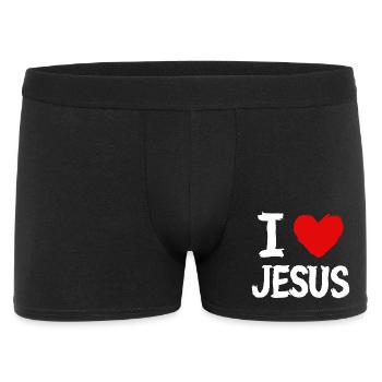 I Love Jesus - Men's Boxer Shorts - black - Front
