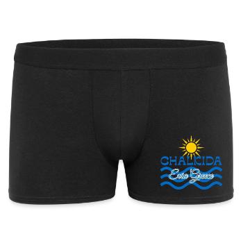 Chalkida Sunshine Waves - Men's Boxer Shorts - black - Front
