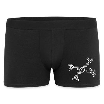 Neuron Nerve Cell Pixel 8-Bit - Boxer Homme - noir - Devant