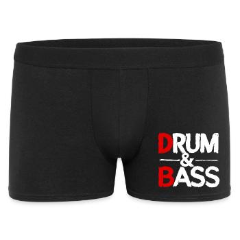 Drum & Bass / Rum & Ass Distressed - Men's Boxer Shorts - black - Front