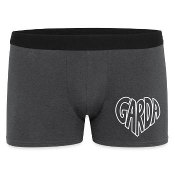 Garda Heart Font Logo - Men's Boxer Shorts - charcoal grey - Front