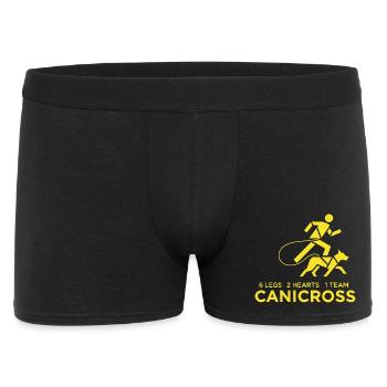 Canicross Running with Dog - Men's Boxer Shorts - black - Front