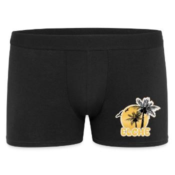 Strand Elche - Männer Boxer Shorts - Schwarz - Vorne