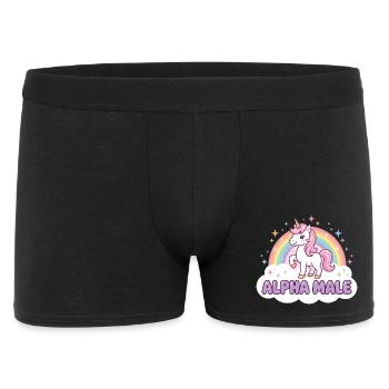 Chemise drôle de licorne pour les fans d’humour - Boxer Homme - noir - Devant