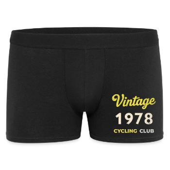 Millésime 1978 – Année de naissance rétro du Cycling Club - Boxer Homme - noir - Devant
