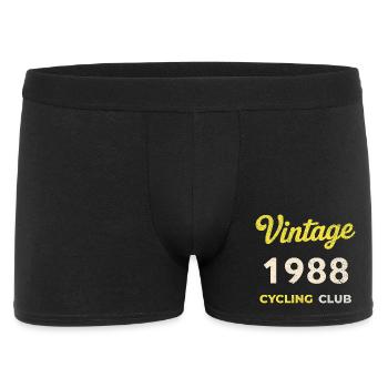 Vintage 1988 – Cycling Club Retro Birth Year - Men's Boxer Shorts - black - Front