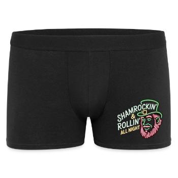 Irland Party T-Shirt St Patricks Day - Männer Boxer Shorts - Schwarz - Vorne