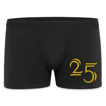 25. 25 YEARS. 25th ANNIVERSARY. 25 YEARS ANNIVERSARY. - Men's Boxer Shorts - black - Front