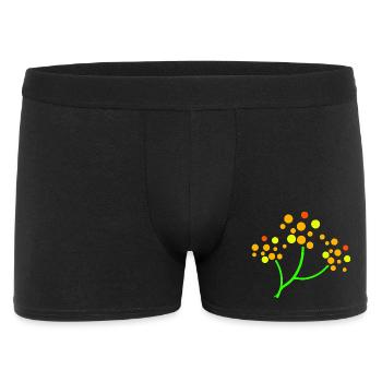 Neon Dotted Tree Burst - Men's Boxer Shorts - black - Front
