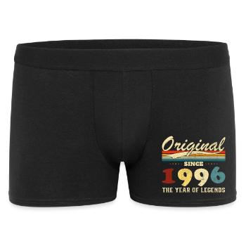 1996 Vintage Rétro Cadeau D'anniversaire - Boxer Homme - noir - Devant