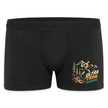 Ultra-Trailrunning - Männer Boxer Shorts - Schwarz - Vorne
