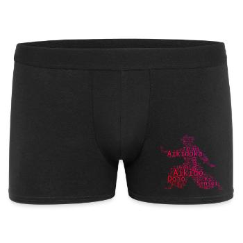 Die Aikido-Schülerinnen und Aikido passen zusammen - Männer Boxer Shorts - Schwarz - Vorne
