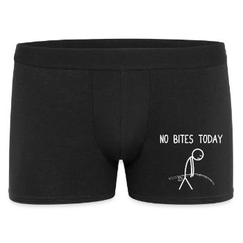 Pas de morsures aujourd’hui Pêche pêcheur Pêcheur - Boxer Homme - noir - Devant