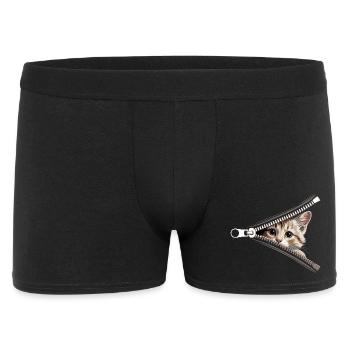 Fermeture éclair pour chat Maman de chat Chat mignons Chats - Boxer Homme - noir - Devant