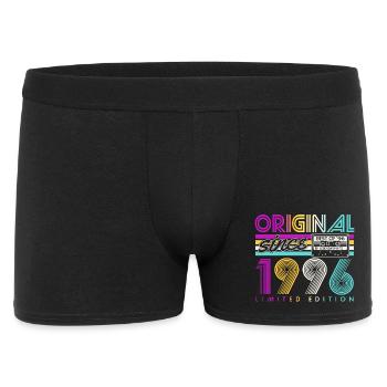 1996 Jahrgang Vintage Geburtstag Geschenk Retro - Männer Boxer Shorts - Schwarz - Vorne