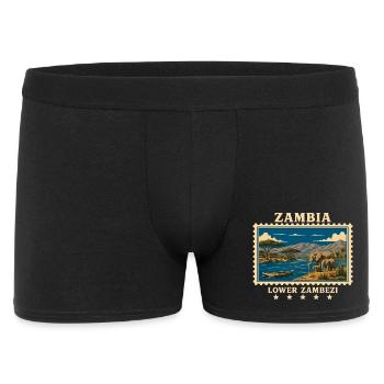 Marque de voyage vintage Zambie Lower Zambeze - Boxer Homme - noir - Devant