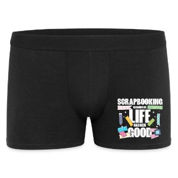 Scrapbooking Memories - Men's Boxer Shorts - black - Front