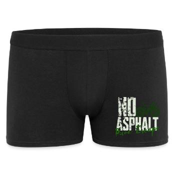 No Asphalt Pure Escape - Männer Boxer Shorts - Schwarz - Vorne