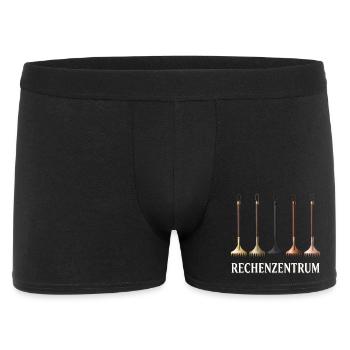 Rechenzentrum IT EDV Nerd Computer Shirt Geschenk - Männer Boxer Shorts - Schwarz - Vorne