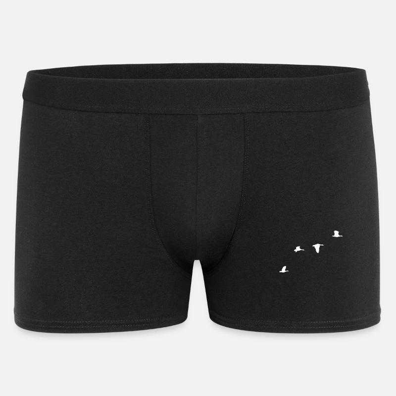 ducks wth - Männer Boxer Shorts - Schwarz