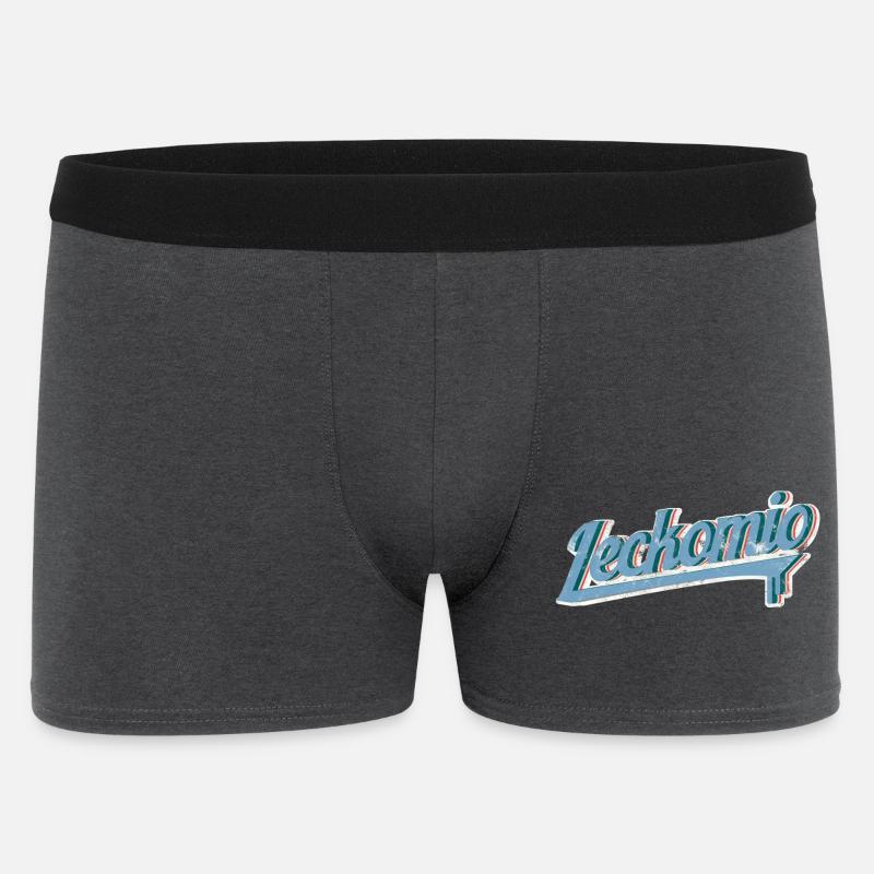 Leckomio - Lustiger Spruch - Eiscreme - Frech - Männer Boxer Shorts - Anthrazit