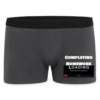 Scrolling Ladebalken Universität Lustiger Druck - Männer Boxer Shorts - Anthrazit - Vorne