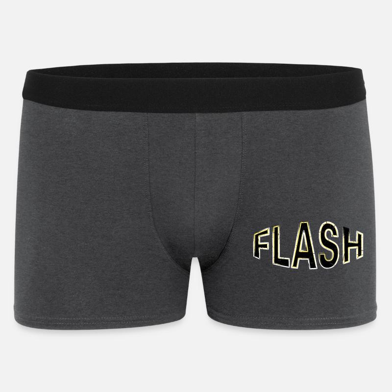 FLASH label with flashes - Men's Boxer Shorts - charcoal grey
