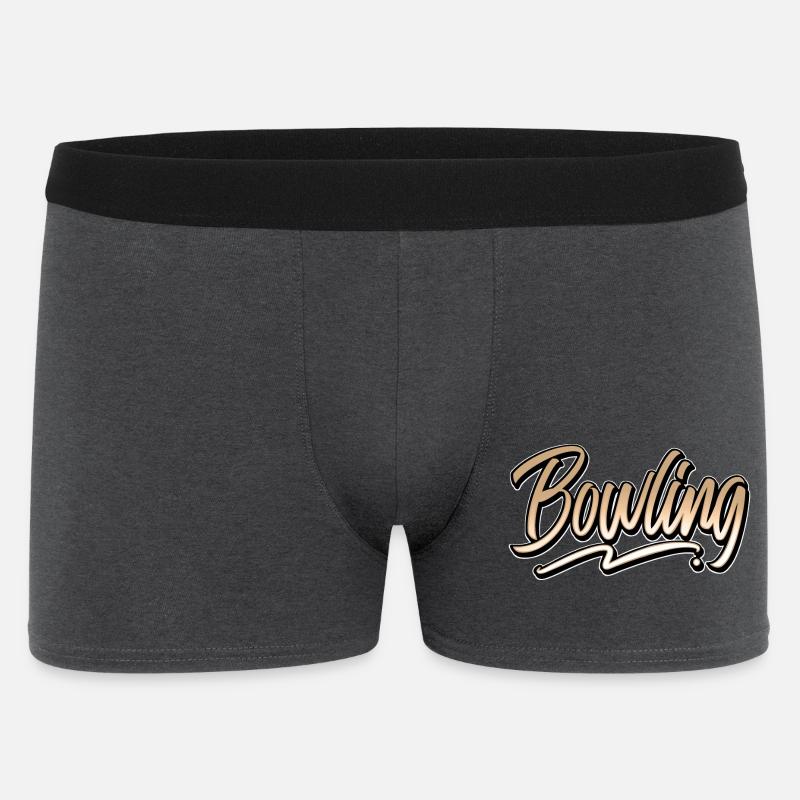 Bowling - Männer Boxer Shorts - Anthrazit