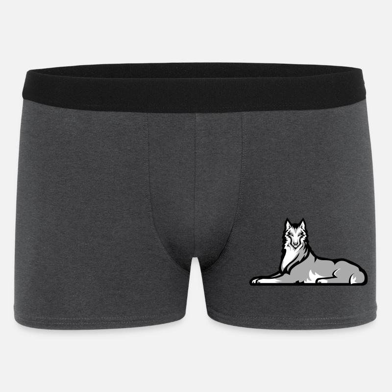 Tschetschenischer Einzelkämpfer - Männer Boxer Shorts - Anthrazit