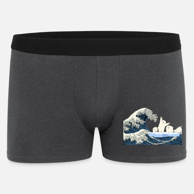 Help Eisbären T-Shirt - Männer Boxer Shorts - Anthrazit