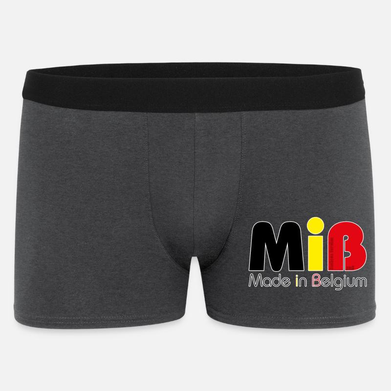 MiB Made in Belgium – Version 2018 - Männer Boxer Shorts - Anthrazit