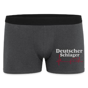 Schlager Party , Schlager Musique , Battement de cœur - Boxer Homme - charbon - Devant