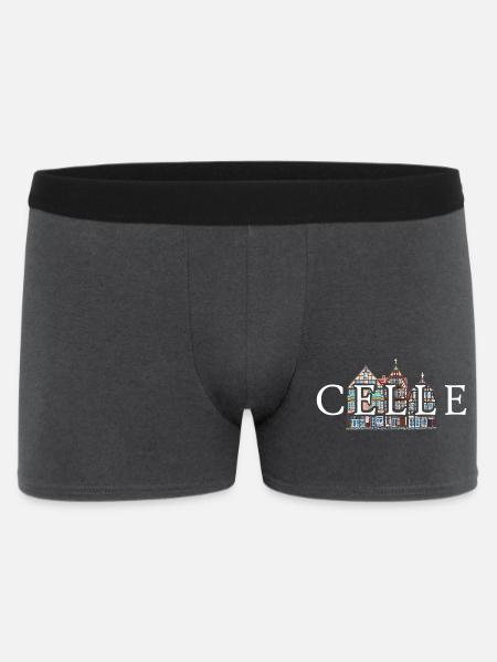 Celle, Niedersachsen, Fachwerkhäuser, Deutschland - Männer Boxer Shorts - Anthrazit