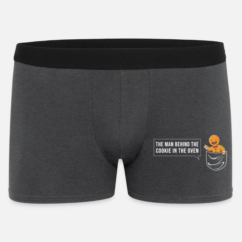 Werdender Papa werdende Väter - Männer Boxer Shorts - Anthrazit