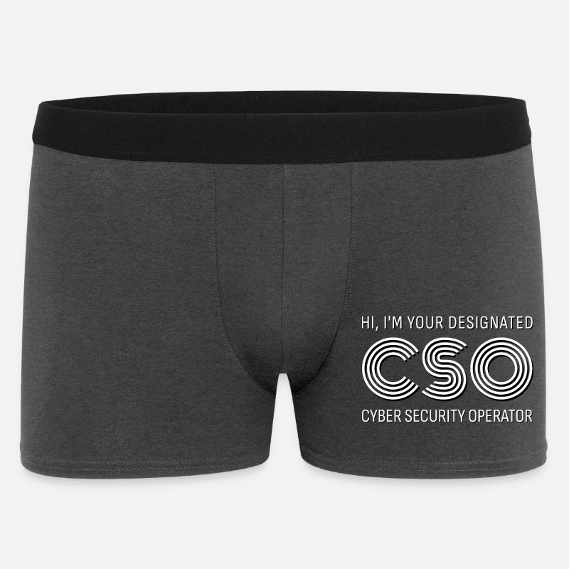 CSO Cyber Security Operator - Men's Boxer Shorts - charcoal grey