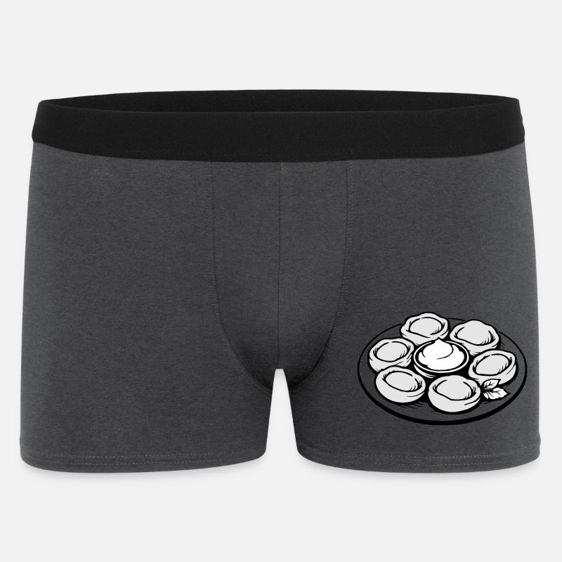 Pelmeni, Manti - Männer Boxer Shorts - Anthrazit