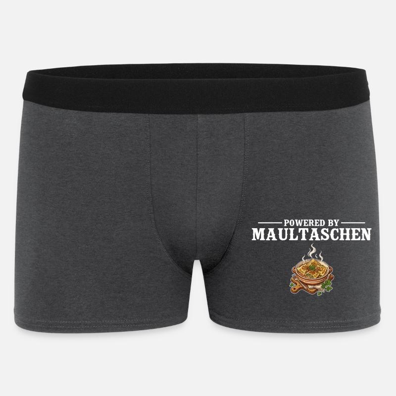 Propulsé par Maultaschen – Schwabe Gift - Boxer Homme - charbon