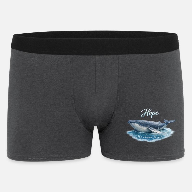 Wal Hope - Männer Boxer Shorts - Anthrazit
