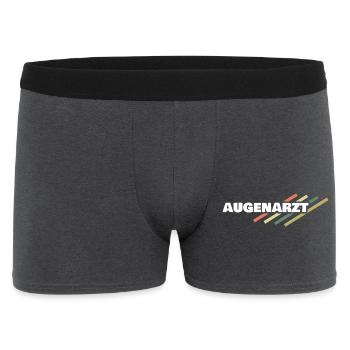 Augenarzt - Männer Boxer Shorts - Anthrazit - Vorne