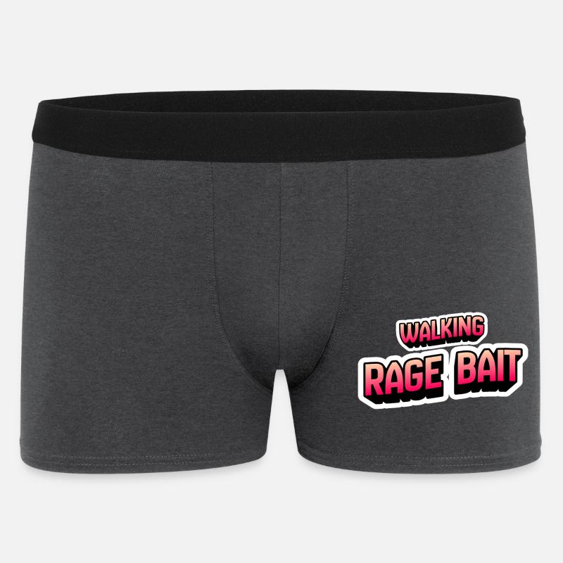 Walking Rage Bait - Männer Boxer Shorts - Anthrazit