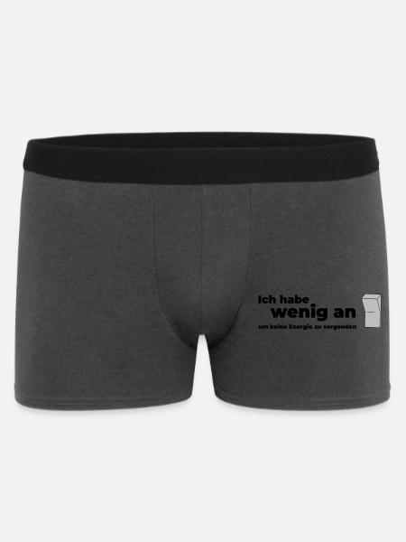 WENIG AN - Männer Boxer Shorts - Anthrazit