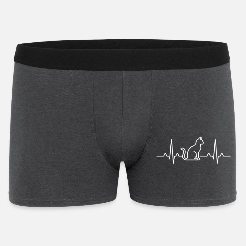 ECG de chat - Boxer Homme - charbon