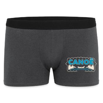 Canoeing on Sylvester Lake - Men's Boxer Shorts - charcoal grey - Front