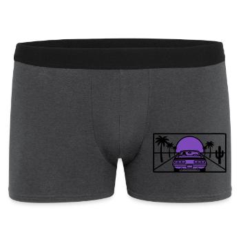 Graphisme de route de nuit - Boxer Homme - charbon - Devant