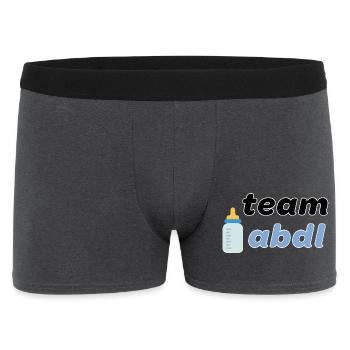 Team ABDL - Männer Boxer Shorts - Anthrazit - Vorne