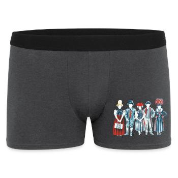 Trachtenquintett - Schwarzwälder Tracht - Männer Boxer Shorts - Anthrazit - Vorne