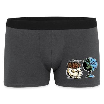 Belüftung von Schädel und Gehirn - Männer Boxer Shorts - Anthrazit - Vorne