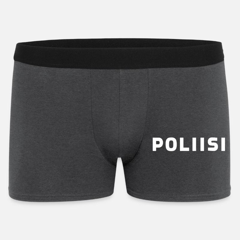 Polizei - Männer Boxer Shorts - Anthrazit