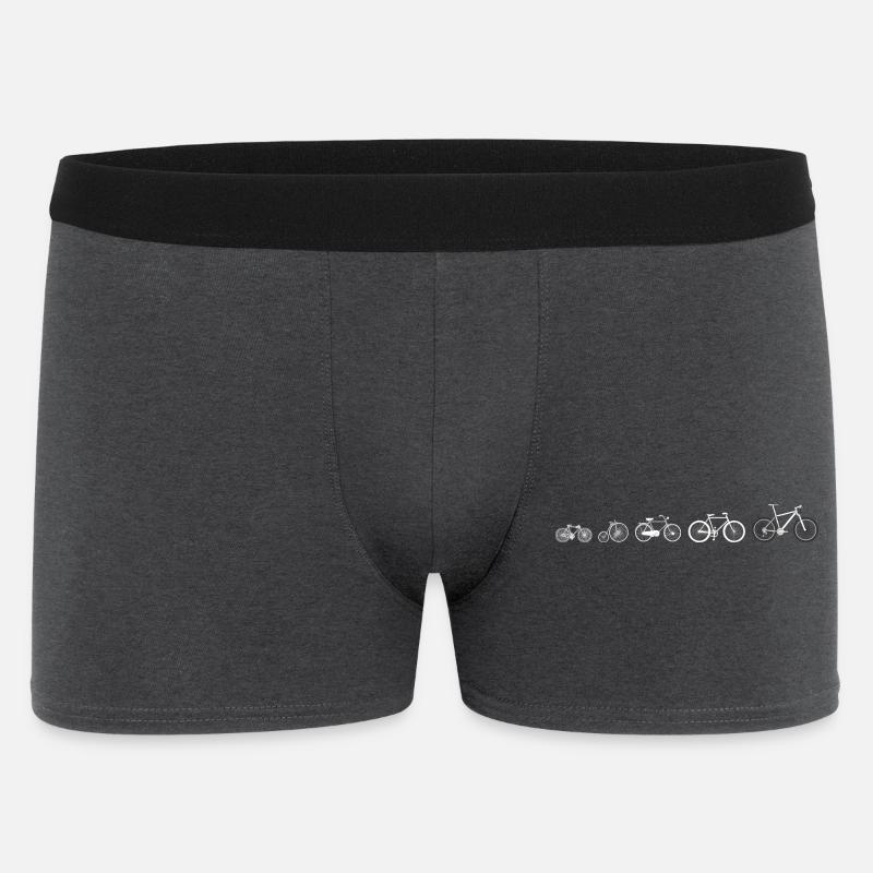 Evolutionsentwicklung des Radfahrens - Männer Boxer Shorts - Anthrazit