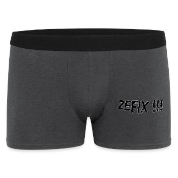 Zefix - Männer Boxer Shorts - Anthrazit - Vorne